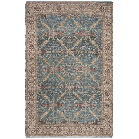 Safavieh Saffron Global Rectangle Hand Loomed Rugs Navy & Cream- 3 x 5 ft. SFN514N-3